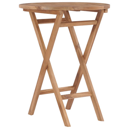 Gartentisch Klappbar 60 cm Massivholz Teak