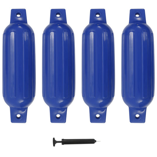 Bootsfender 4 Stk. Blau 41x11,5 cm PVC