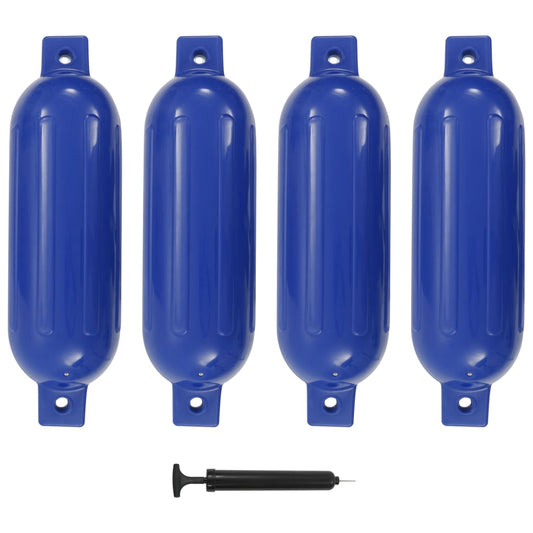 Bootsfender 4 Stk. Blau 51x14 cm PVC