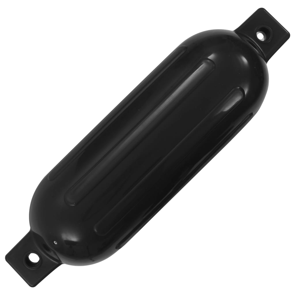 Bootsfender 4 Stk. Schwarz 51x14 cm PVC
