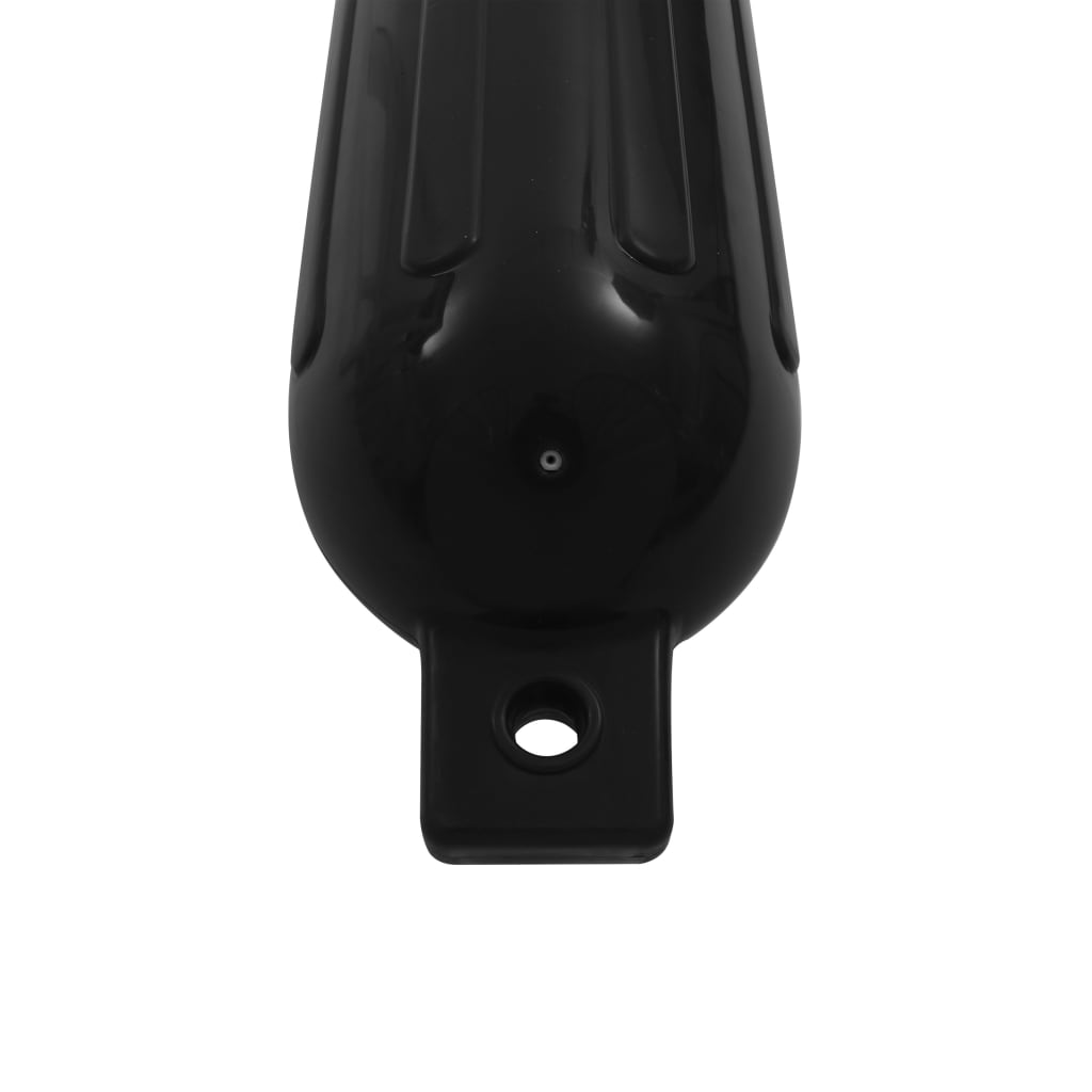 Bootsfender 4 Stk. Schwarz 51x14 cm PVC