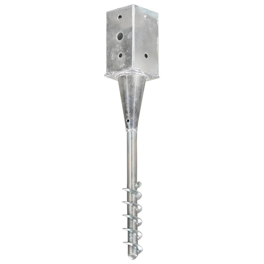 Slibespyd 2 stk Sølv 8×8×57 cm Galvaniseret stål