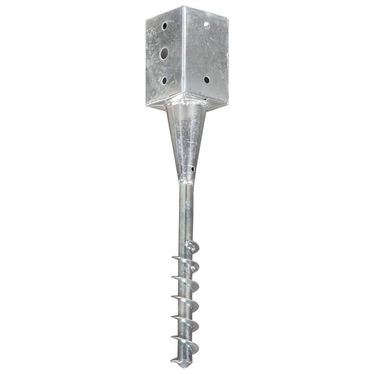 Slibespyd 2 stk Sølv 9×9×56 cm Galvaniseret stål
