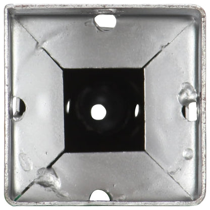 Slibespyd 2 stk Sølv 10×10×57 cm Galvaniseret stål