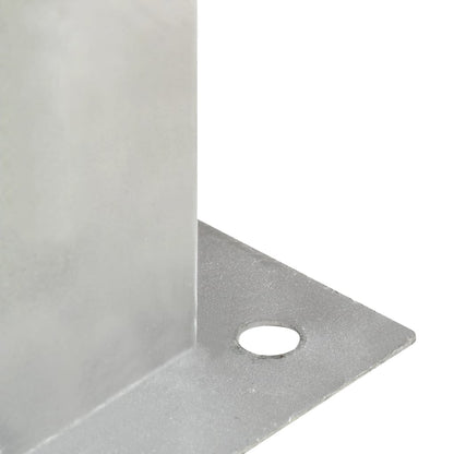Stolpeanker 4 stk Galvaniseret metal 71 mm