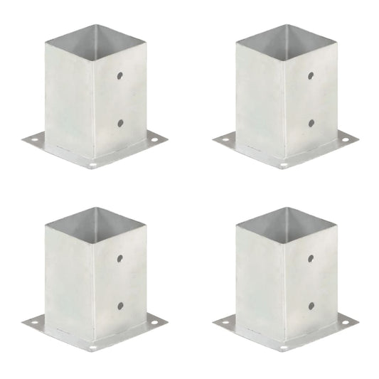 Pfostenanker 4 Stk. Verzinktes Metall 101 mm