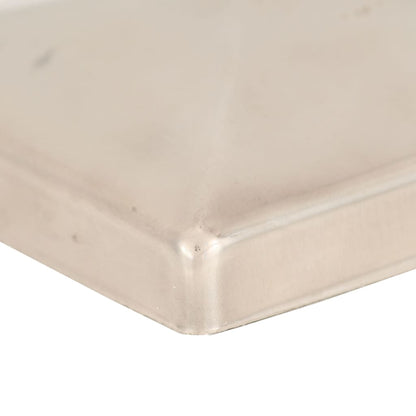 Pfostenkappen 6 Stk. Pyramide Edelstahl 101 x 101 mm