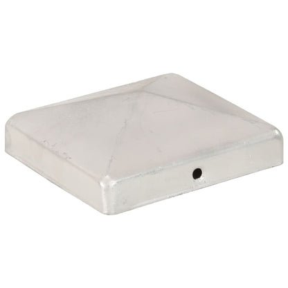 Pfostenkappen 6 Stk. Pyramide Verzinktes Metall 101 x 101 mm