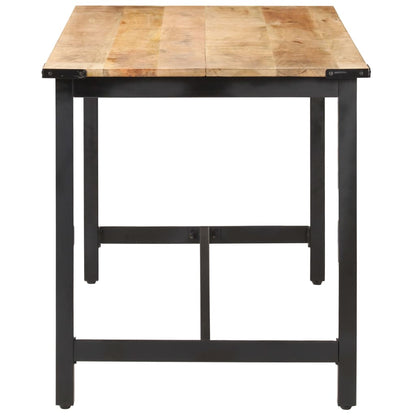 Esstisch 140 x 70 x 76 cm Raues Massivholz Mango