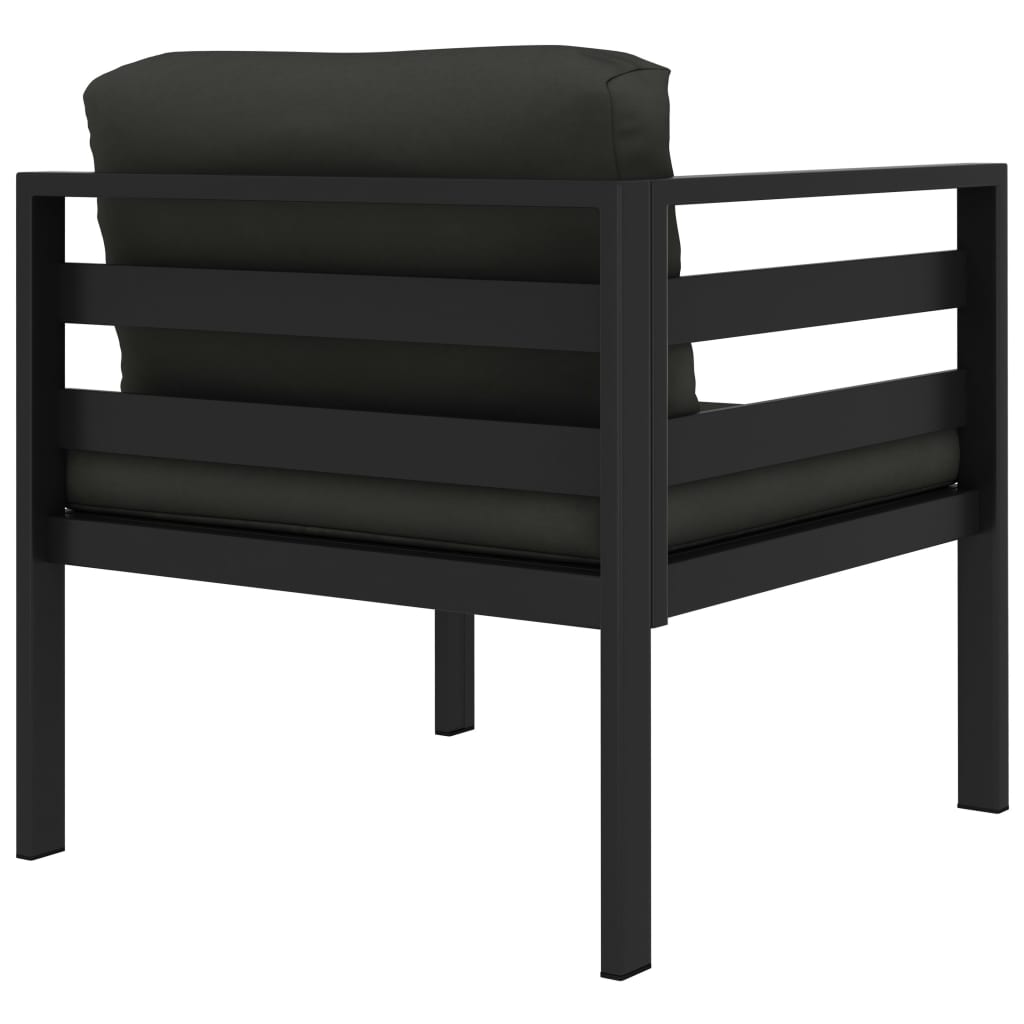 Modular-Sofa-Eckteil 1 Stk. mit Kissen Aluminium Anthrazit