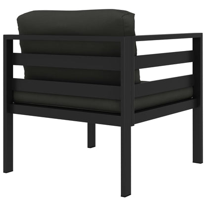 Modular-Sofa-Eckteil 1 Stk. mit Kissen Aluminium Anthrazit