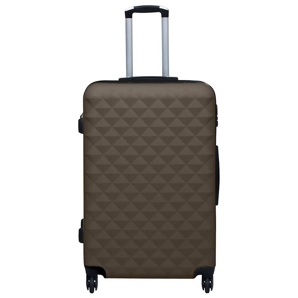 Hartschalen-Trolley-Set 3 Stk. Braun ABS
