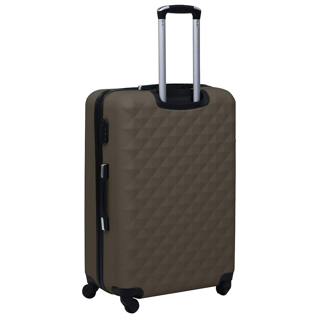 Hartschalen-Trolley-Set 3 Stk. Braun ABS