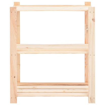 Lagerregale 3 Böden 5 Stk. 80x38x90cm Massivholz Kiefer 150kg