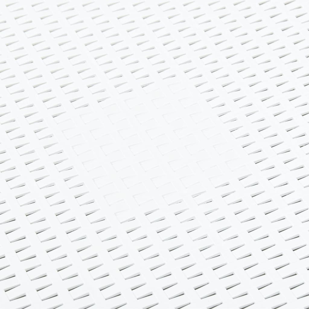 Beistelltisch Weiß 54×54×36,5 cm Kunststoff