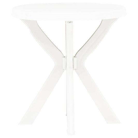 Bistrotisch Weiß Ø70 cm Kunststoff