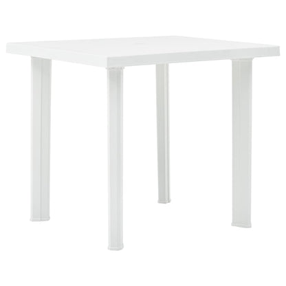 Havebord Hvid 80x75x72 cm Plast