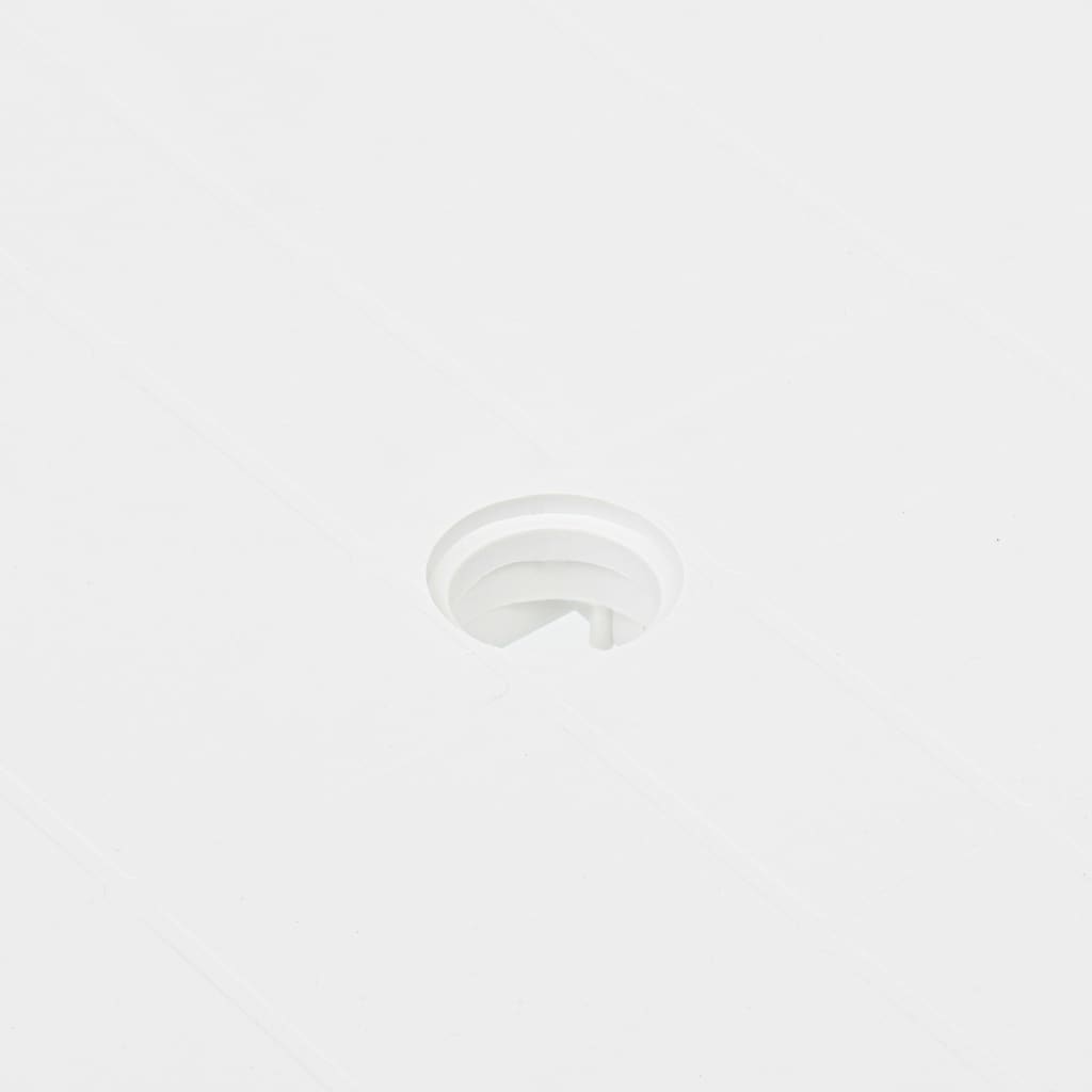 Gartentisch Weiß 80x75x72 cm Kunststoff