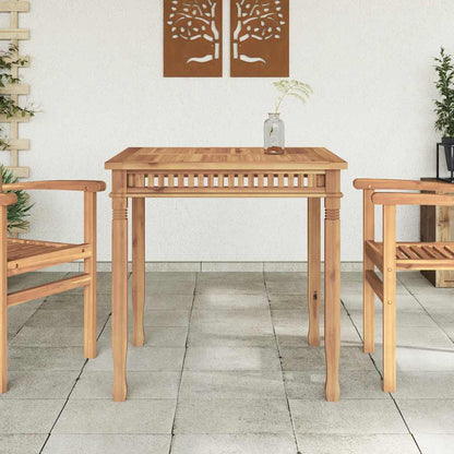 Garten-Esstisch 80x80x80 cm Massivholz Teak