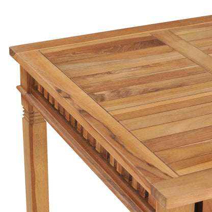 Garten-Esstisch 80x80x80 cm Massivholz Teak