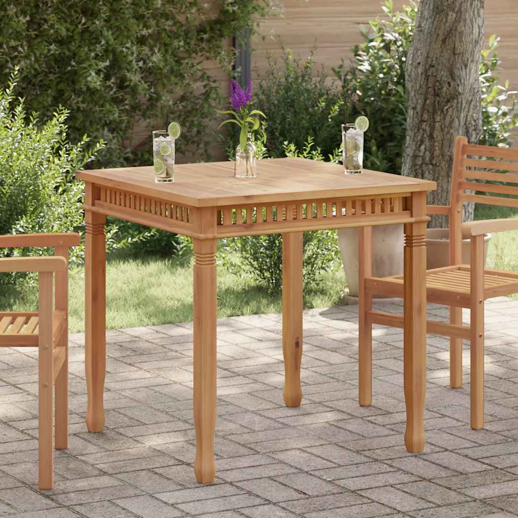 Garten-Esstisch 80x80x80 cm Massivholz Teak