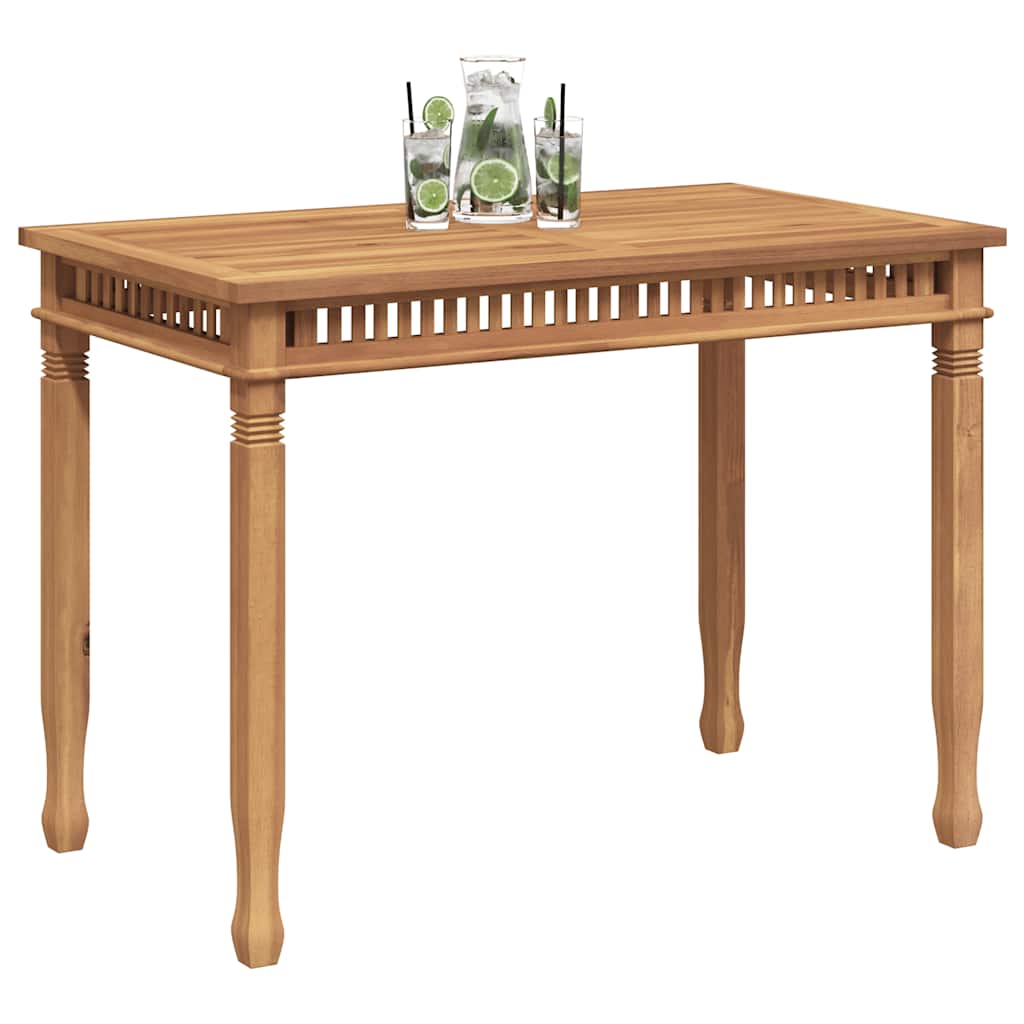 Garten-Esstisch 110x65x80 cm Massivholz Teak