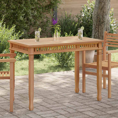 Garten-Esstisch 110x65x80 cm Massivholz Teak