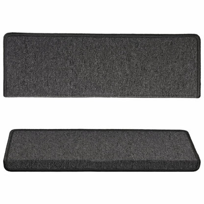 Stufenmatten 15 Stk. 65x21x4 cm Anthrazit Rechteckiger Rand