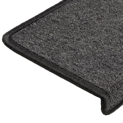 Stufenmatten 15 Stk. 65x21x4 cm Anthrazit Rechteckiger Rand