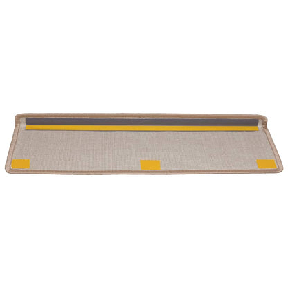 Stufenmatten 15 Stk. 65x21x4 cm Hellbraun Rechteckiger Rand