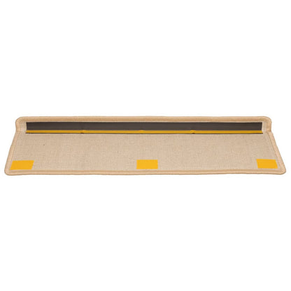 Stufenmatten 15 Stk. 65x21x4 cm Creme Rechteckiger Rand