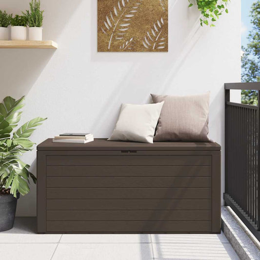 Gartentruhe Braun 116x44x55 cm