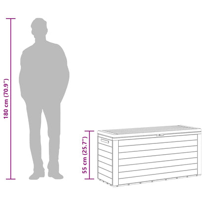 Gartenbox Anthrazit 116x44x55 cm