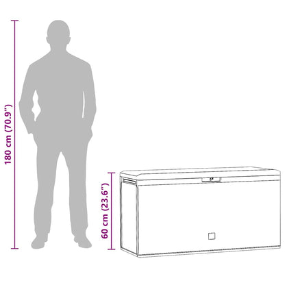Gartenbox Braun 114x47x60 cm