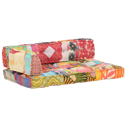 Palettensofa-Auflage Mehrfarbig Stoff Patchwork