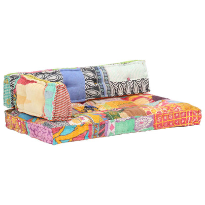 Palettensofa-Auflage Mehrfarbig Stoff Patchwork