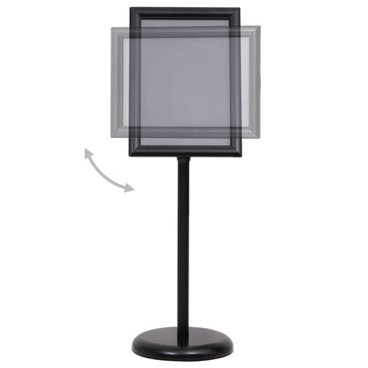 A3-Plakatständer Schwarz Aluminiumlegierung