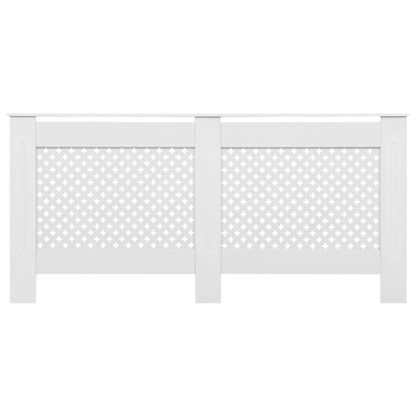Heizkörperverkleidungen 2 Stk. Weiß 172×19×81,5 cm MDF