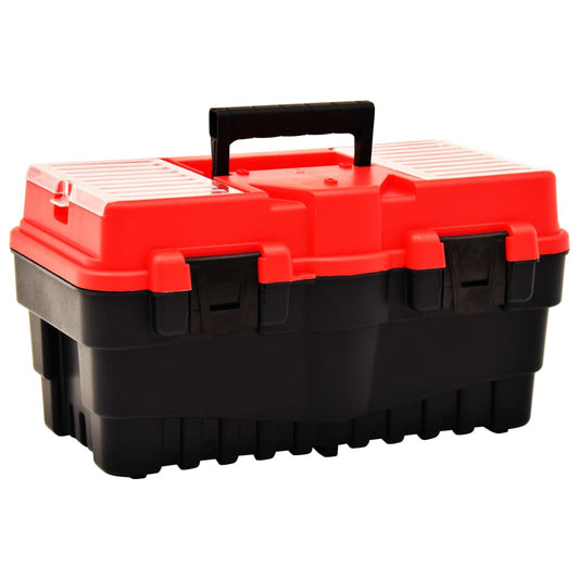Værktøjskasse Plast 462 x 256 x 242 mm Rød
