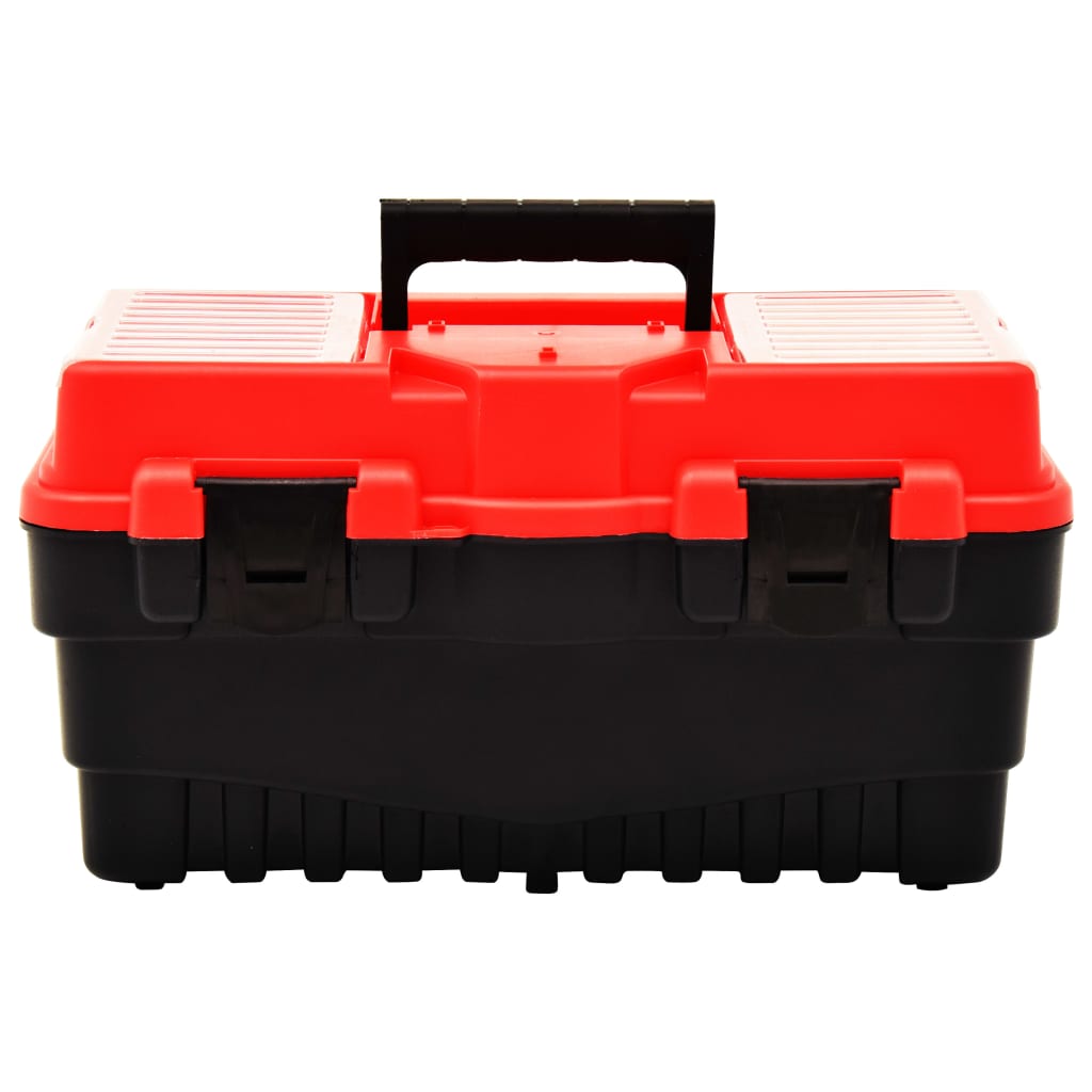 Værktøjskasse Plast 462 x 256 x 242 mm Rød