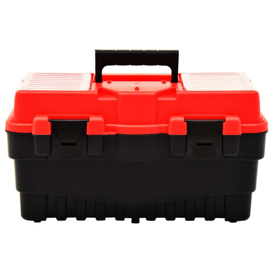 Værktøjskasse Plast 462 x 256 x 242 mm Rød