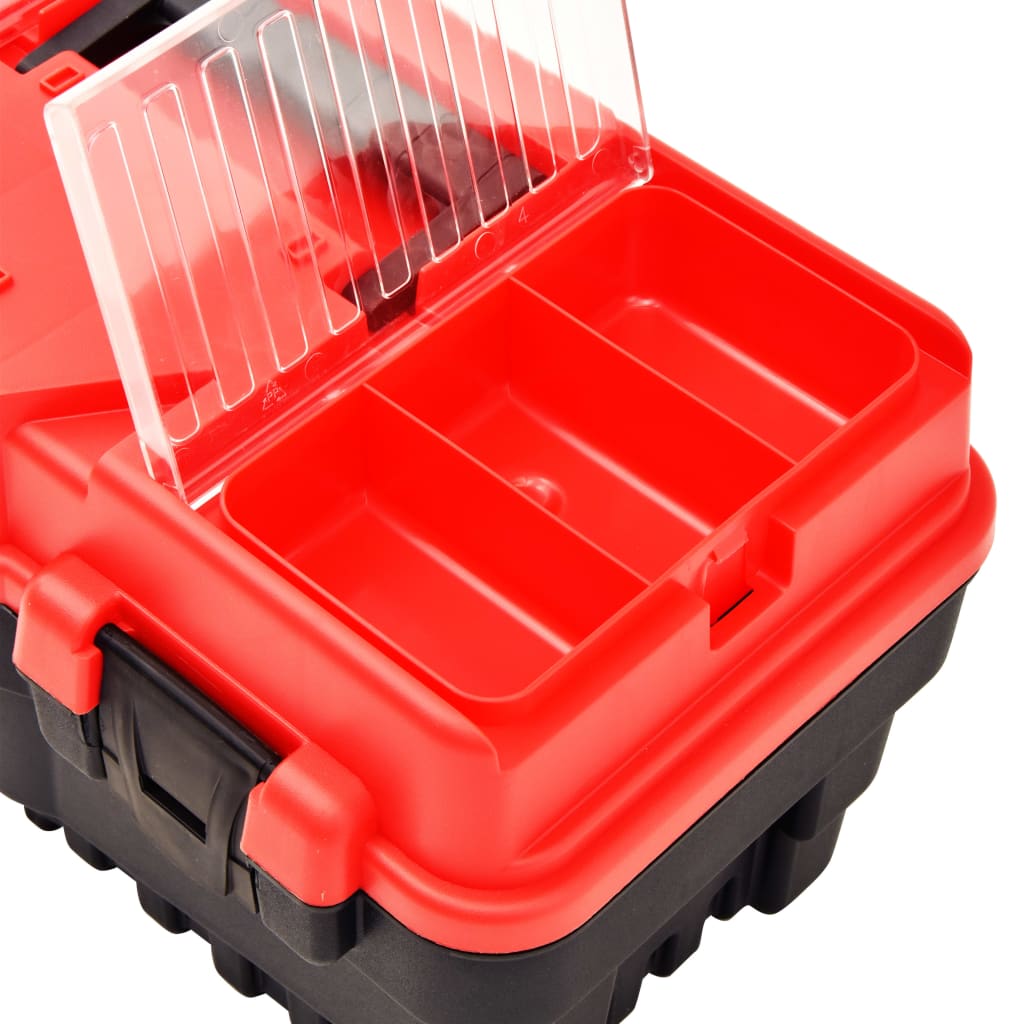 Værktøjskasse Plast 462 x 256 x 242 mm Rød