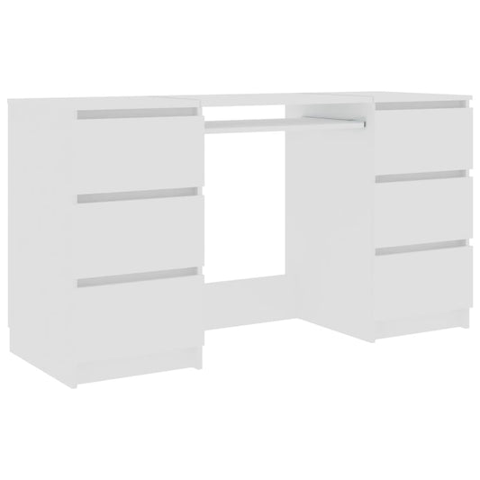 Schreibtisch Weiß 140x50x77 cm Holzwerkstoff