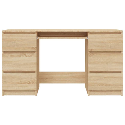 Schreibtisch Sonoma-Eiche 140x50x77 cm Holzwerkstoff