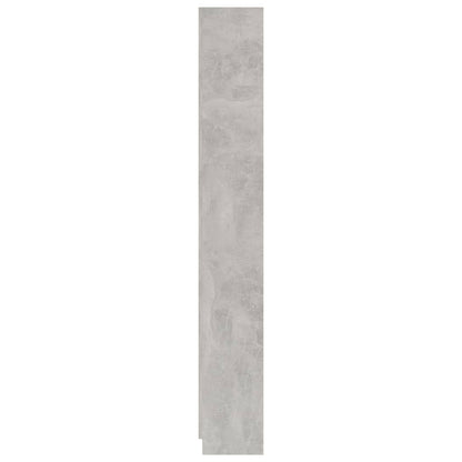 Bücherregal 5 Fächer Betongrau 60x24x175 cm Holzwerkstoff