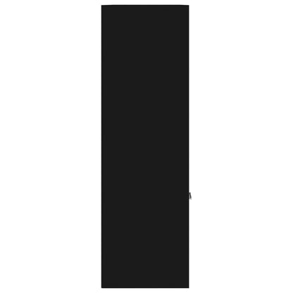 Bücherregal Schwarz 98x30x98 cm Holzwerkstoff