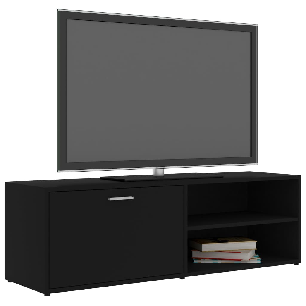TV-skab Sort 120x34x37 cm Træ Materiale