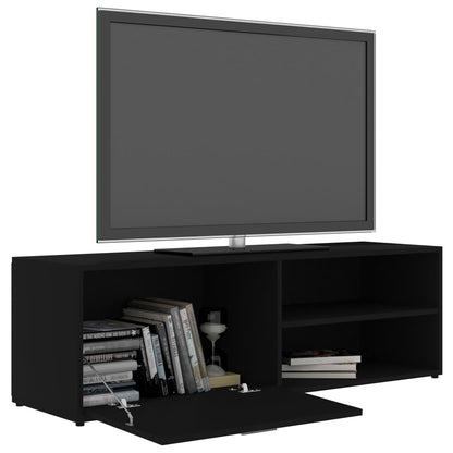 TV-skab Sort 120x34x37 cm Træ Materiale