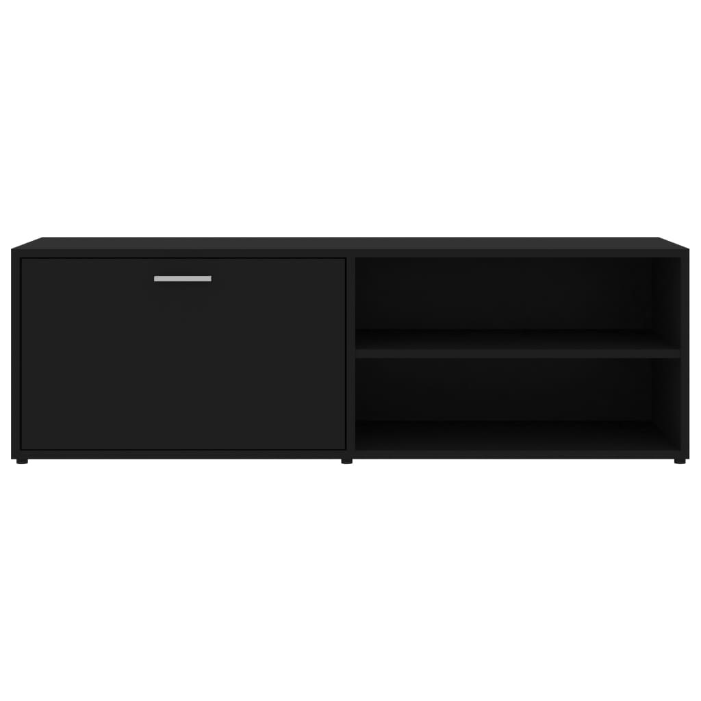 TV-skab Sort 120x34x37 cm Træ Materiale