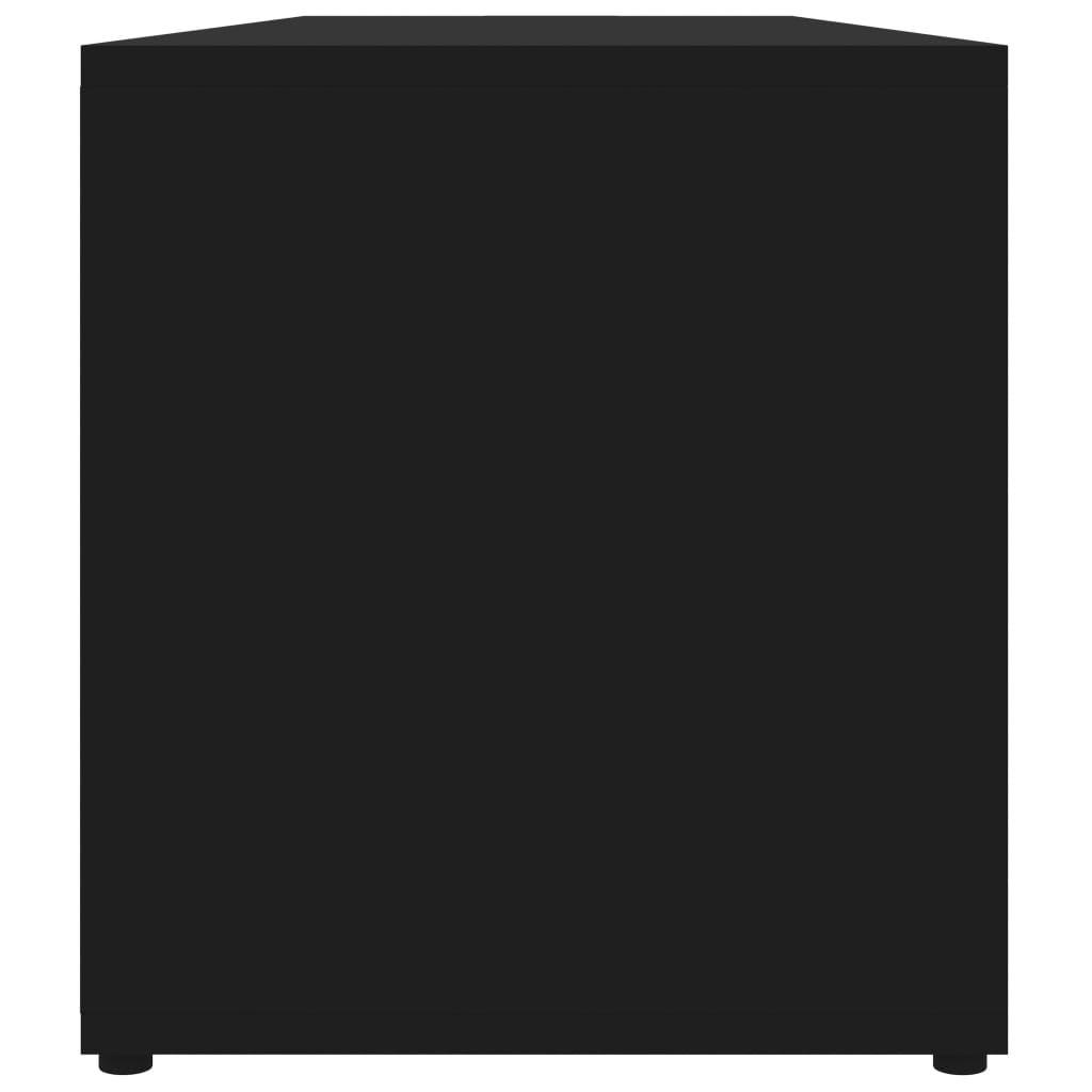 TV-skab Sort 120x34x37 cm Træ Materiale